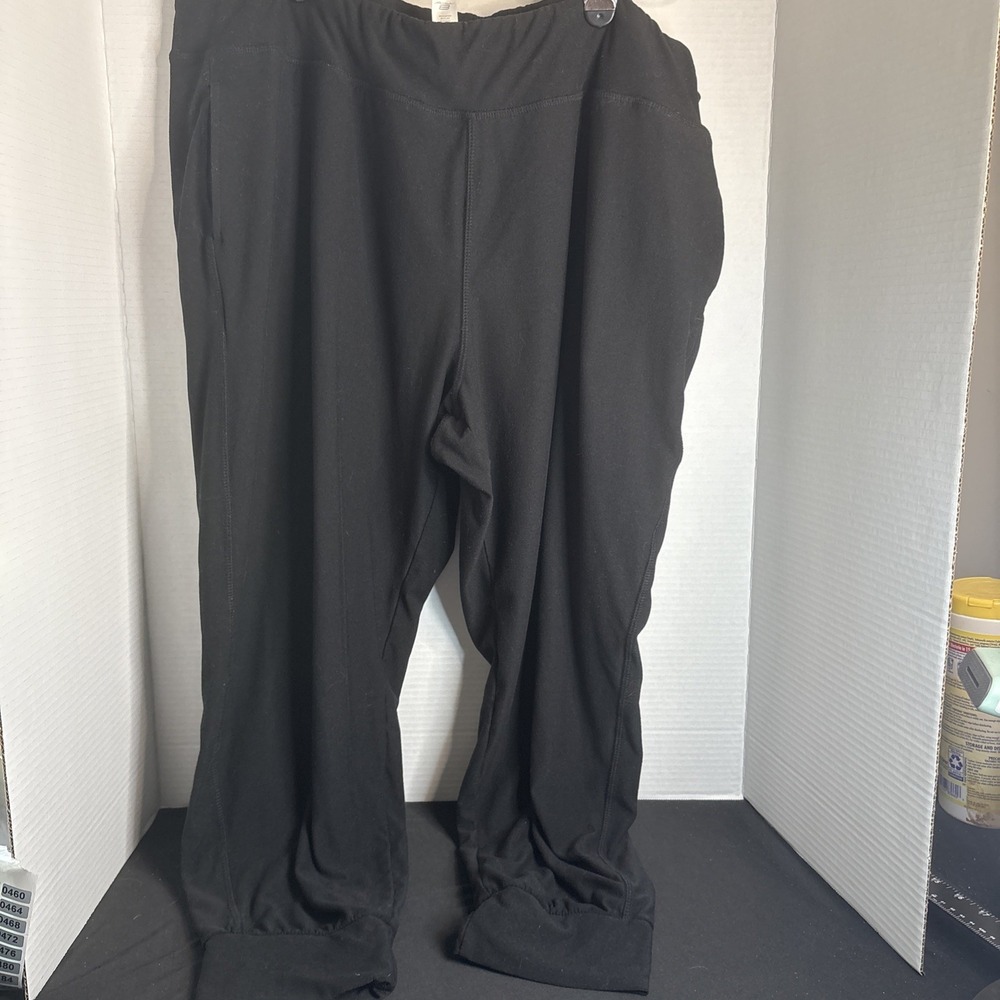 Activ8 Women's Black Joggers Casual Activewear w/Cuffed Ankles, Size XXL
